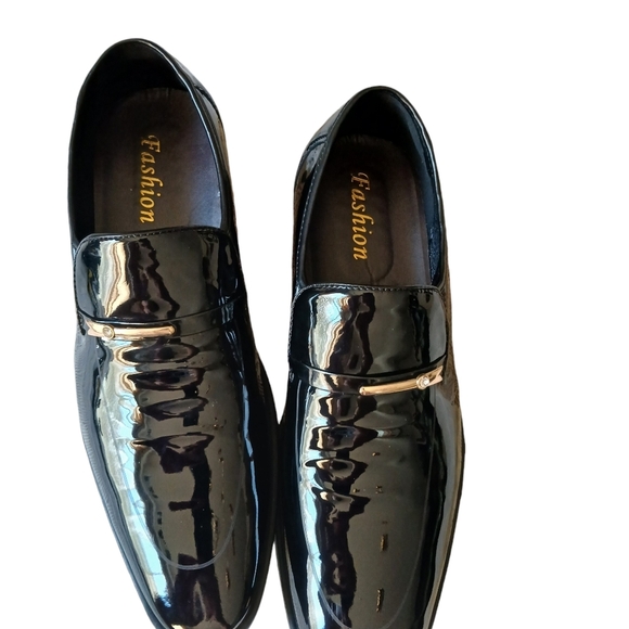 #0316 Mens New Style Slip-On Leather Shoes Fashionable Style Pointed Toe Size 48 - Picture 1 of 8